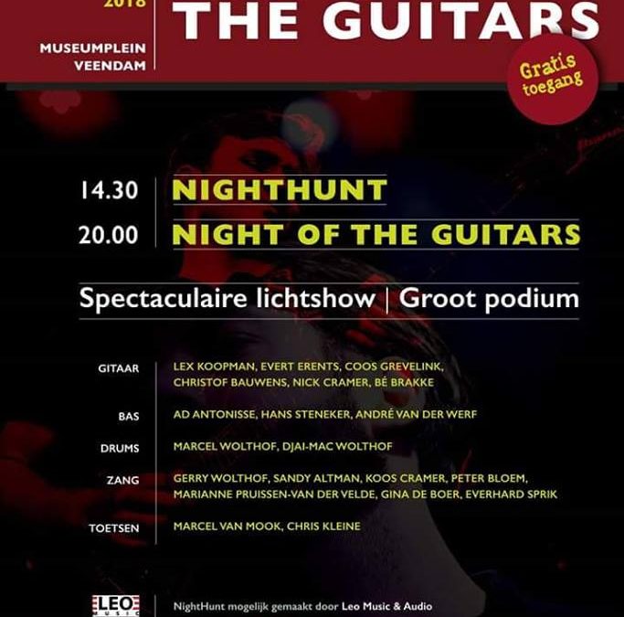 NightHunt 2018 en buiteneditie Night of the Guitars 2018 op het Museumplein in Veendam